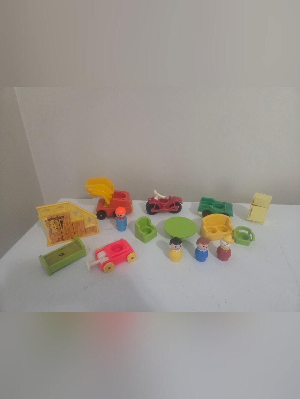 Vintage Fisher Price Figures And Accessories.